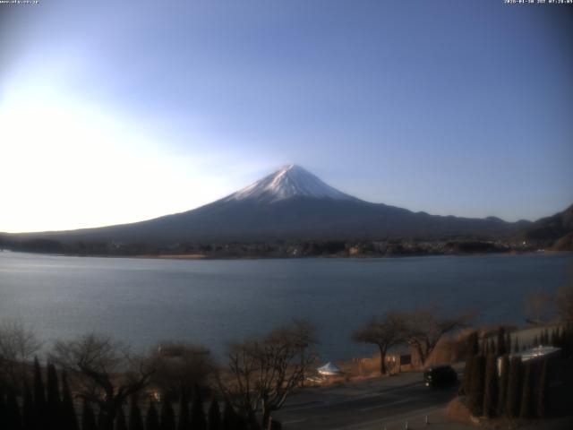 河口湖からの富士山