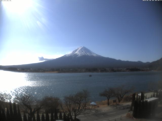 河口湖からの富士山
