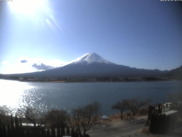 河口湖からの富士山