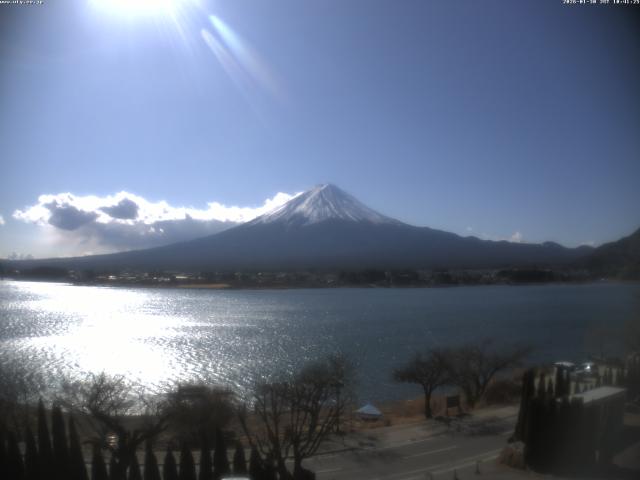 河口湖からの富士山