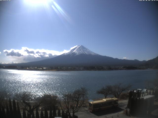 河口湖からの富士山