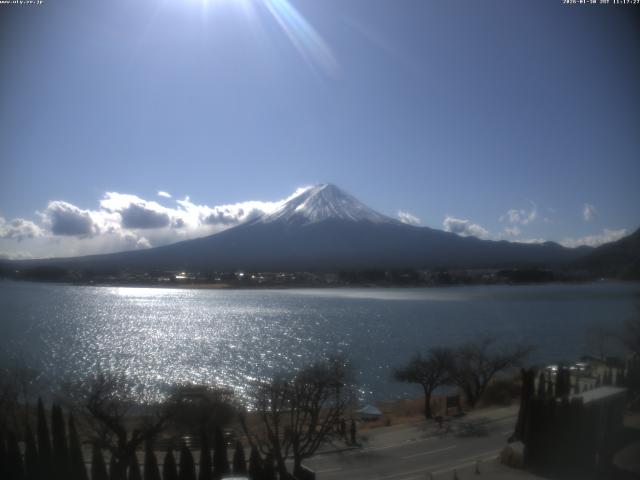 河口湖からの富士山