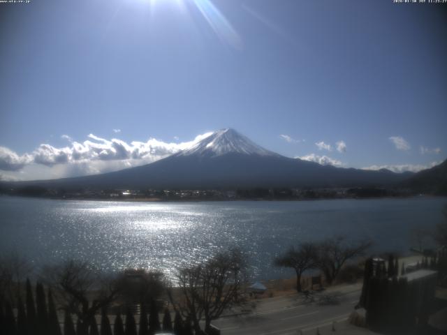 河口湖からの富士山
