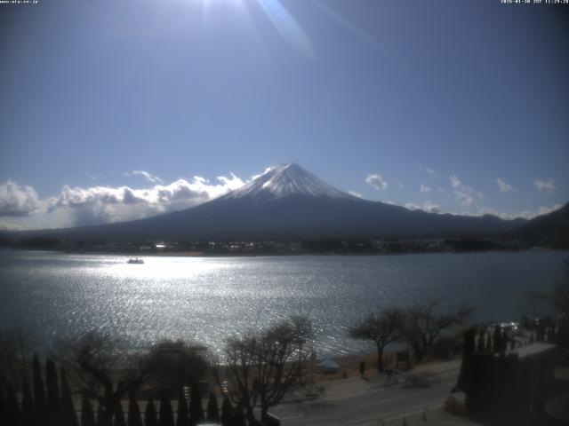 河口湖からの富士山