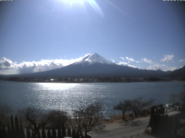 河口湖からの富士山