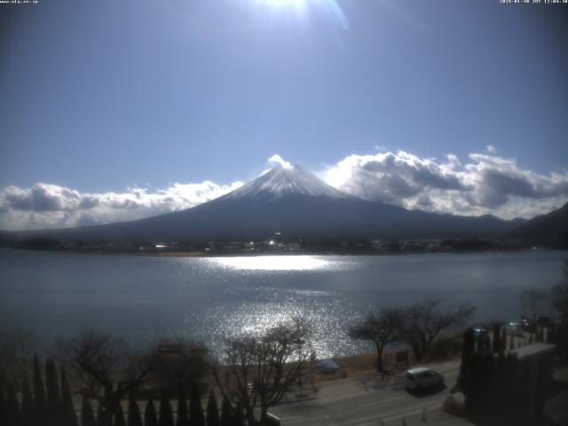 河口湖からの富士山