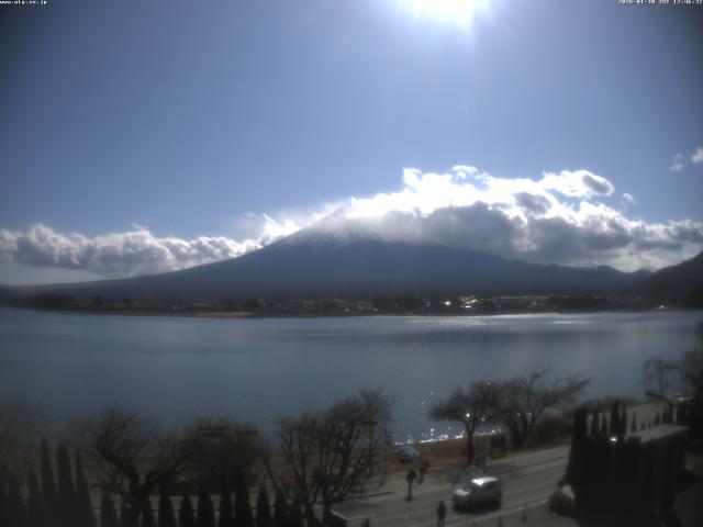 河口湖からの富士山