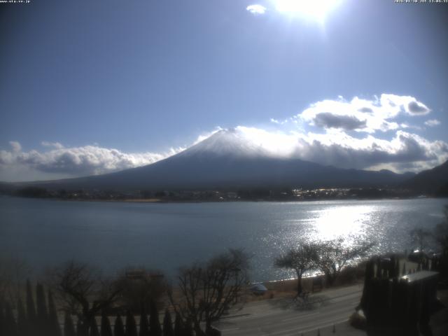 河口湖からの富士山