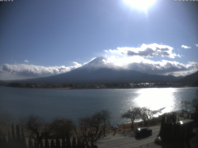 河口湖からの富士山