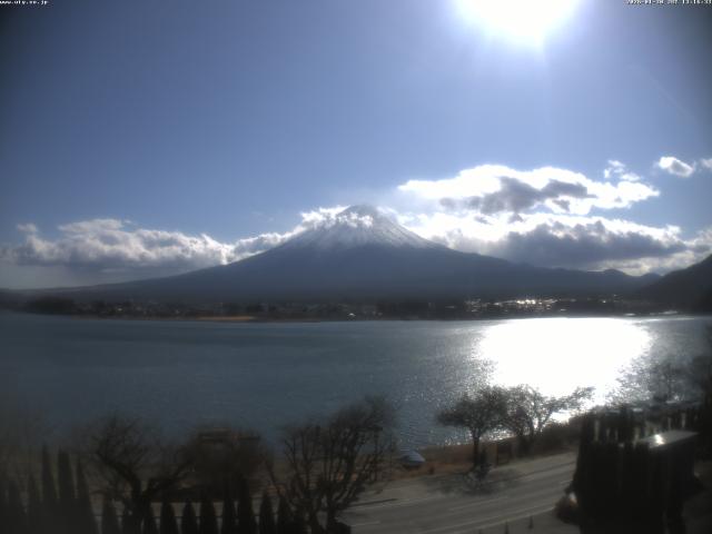 河口湖からの富士山