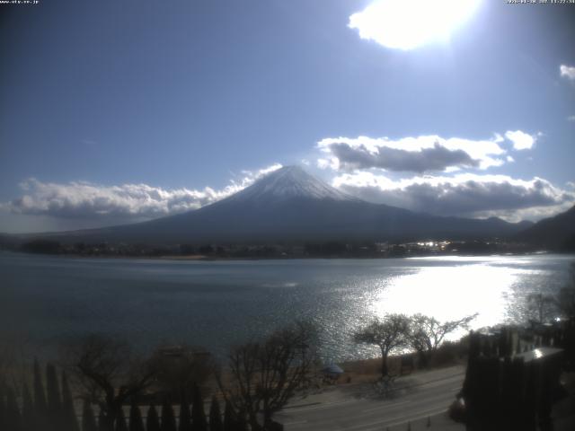 河口湖からの富士山
