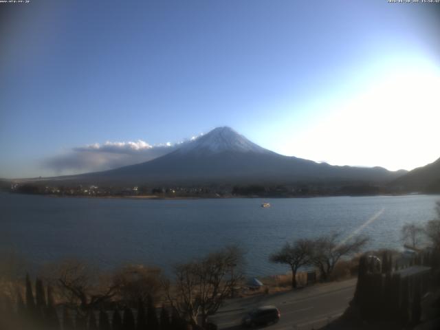 河口湖からの富士山