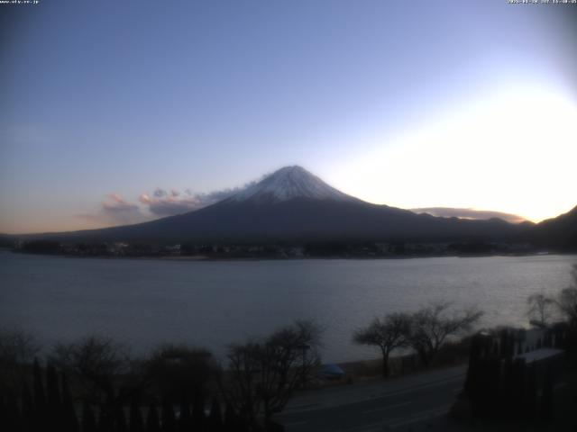 河口湖からの富士山