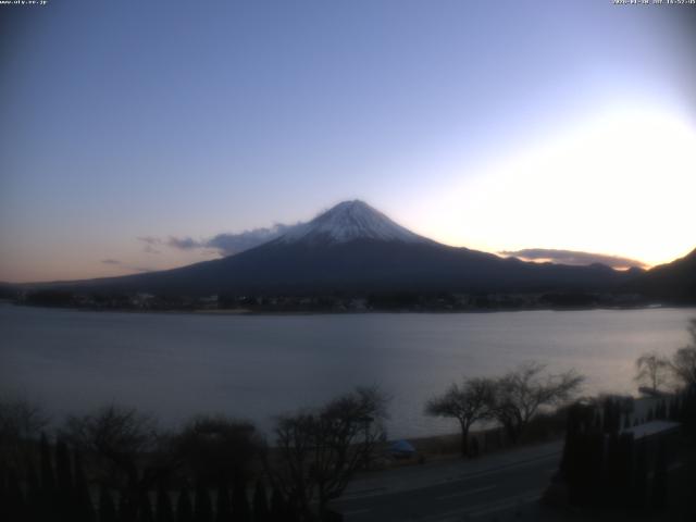 河口湖からの富士山