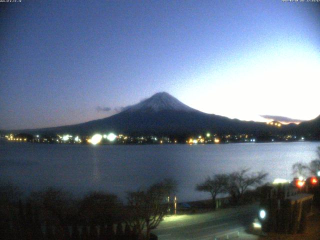河口湖からの富士山
