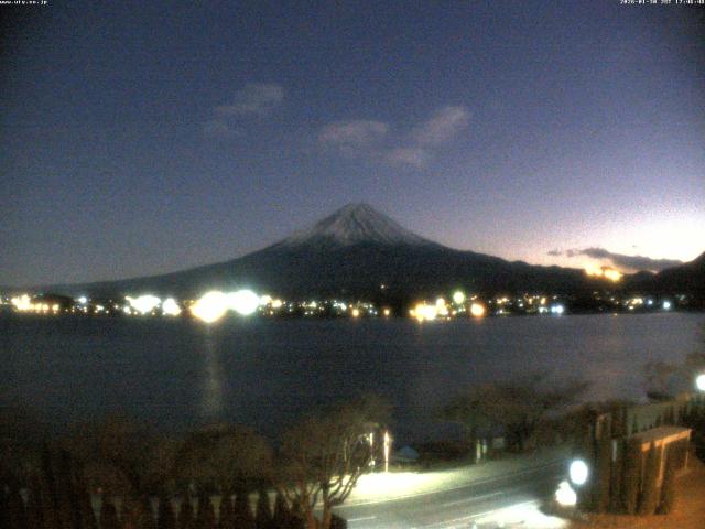 河口湖からの富士山