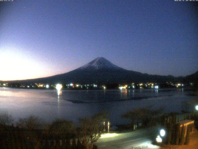 河口湖からの富士山