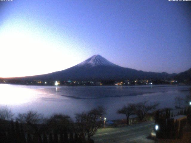 河口湖からの富士山