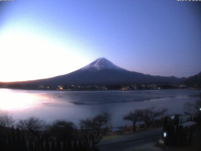 河口湖からの富士山