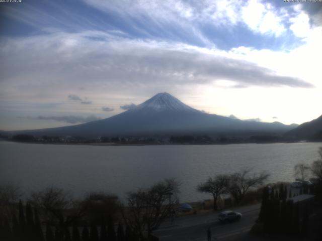 河口湖からの富士山