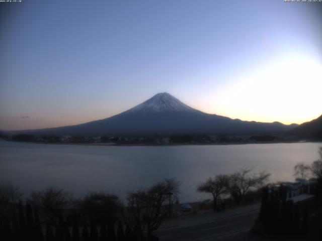 河口湖からの富士山