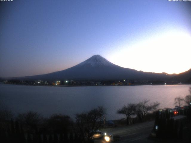 河口湖からの富士山