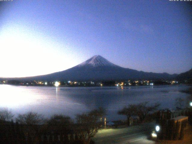 河口湖からの富士山