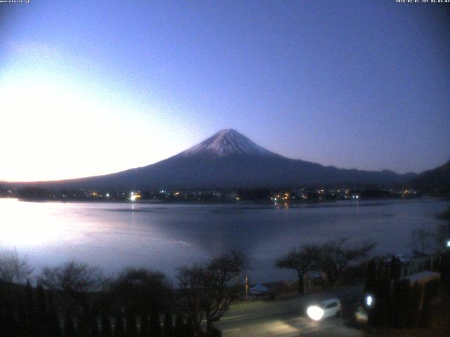 河口湖からの富士山