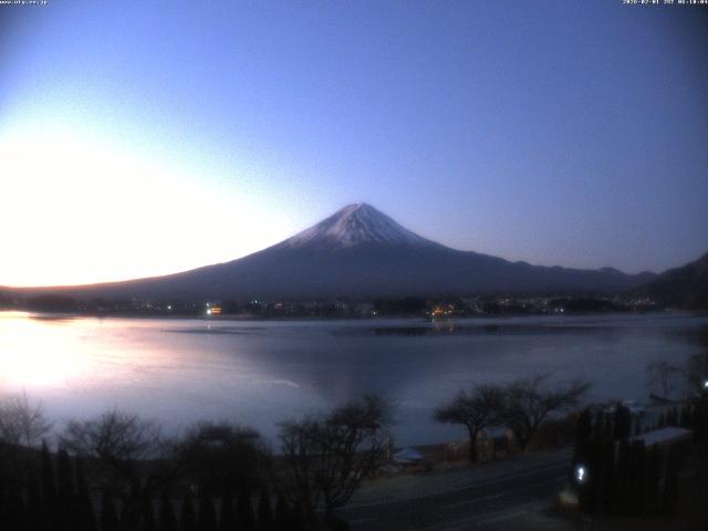 河口湖からの富士山