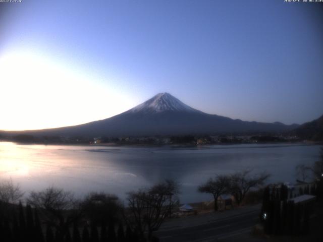 河口湖からの富士山