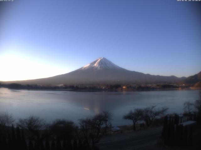 河口湖からの富士山