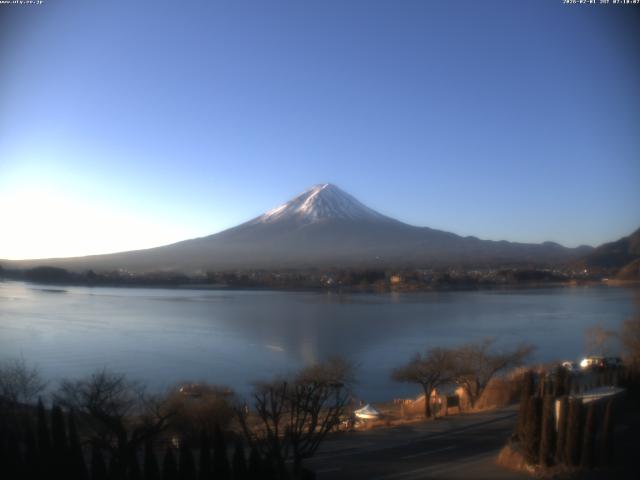 河口湖からの富士山