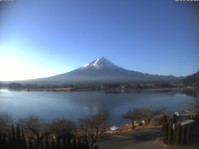 河口湖からの富士山