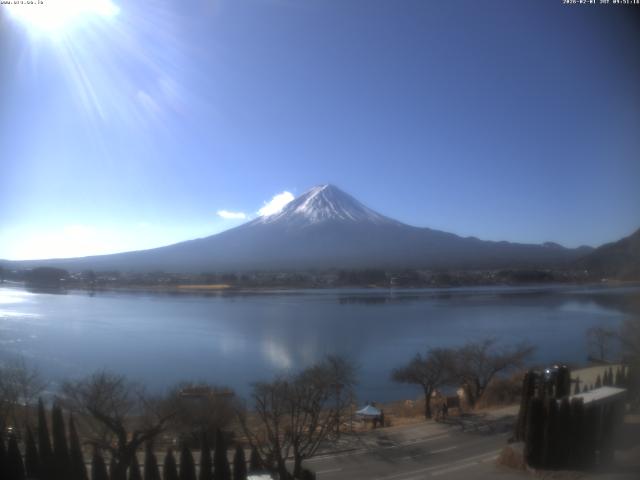 河口湖からの富士山