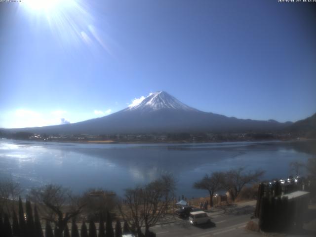 河口湖からの富士山
