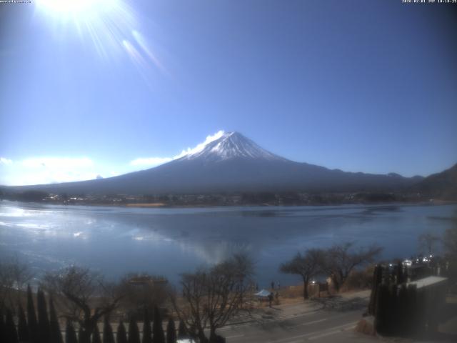 河口湖からの富士山