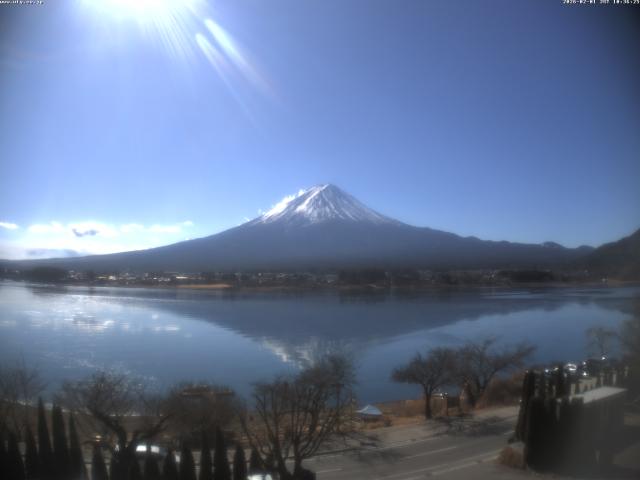 河口湖からの富士山