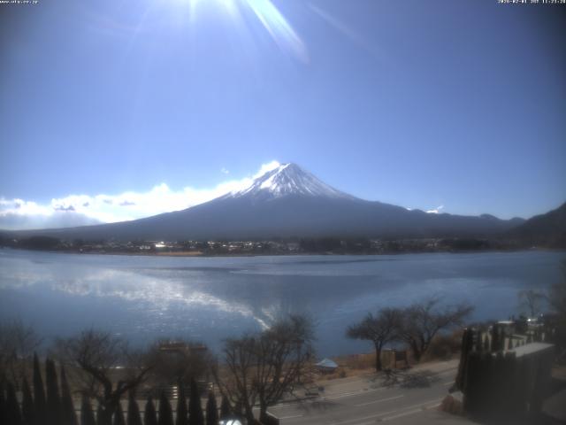 河口湖からの富士山