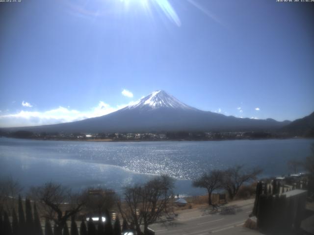 河口湖からの富士山