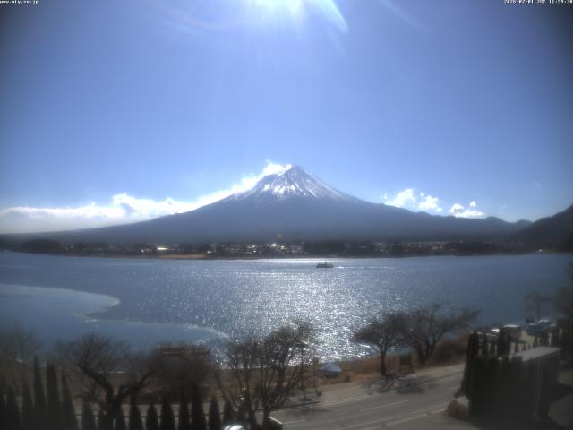 河口湖からの富士山