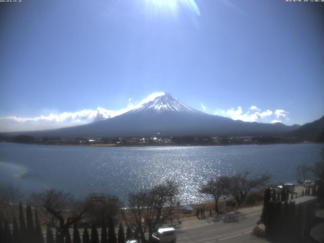 河口湖からの富士山