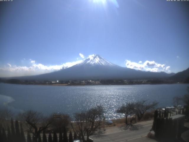 河口湖からの富士山