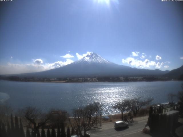 河口湖からの富士山