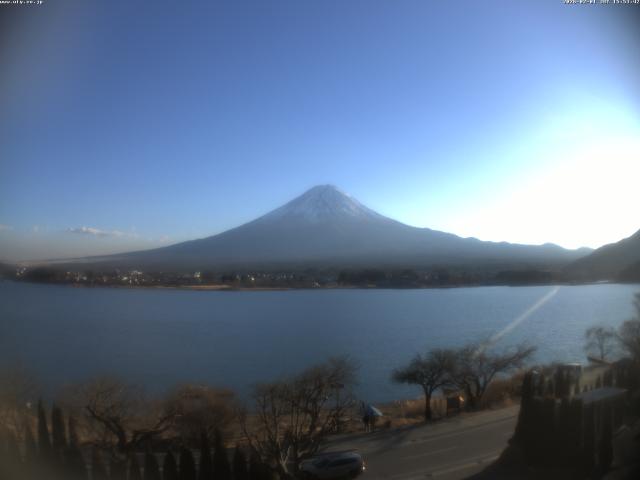 河口湖からの富士山