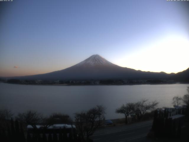 河口湖からの富士山