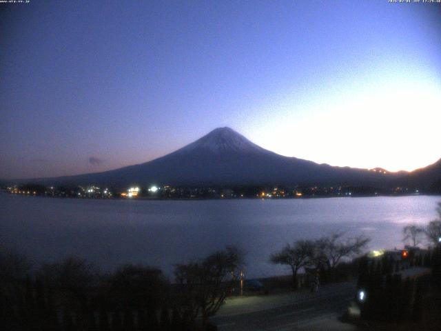 河口湖からの富士山