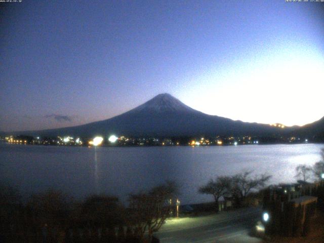 河口湖からの富士山