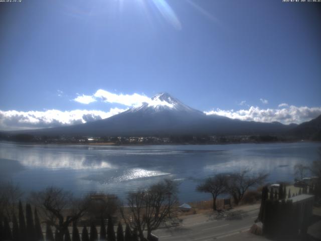 河口湖からの富士山