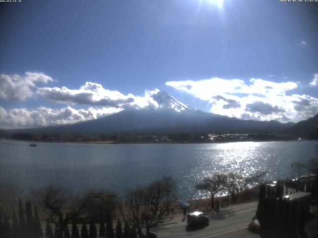 河口湖からの富士山