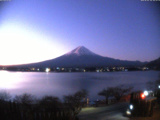 河口湖からの富士山